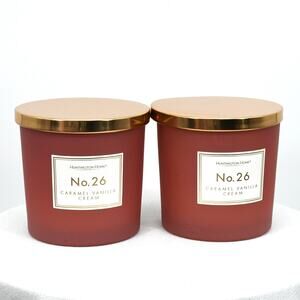 Huntington Home NO.26 Caramel Vanilla Cream 2 Wick Candle Set of 2